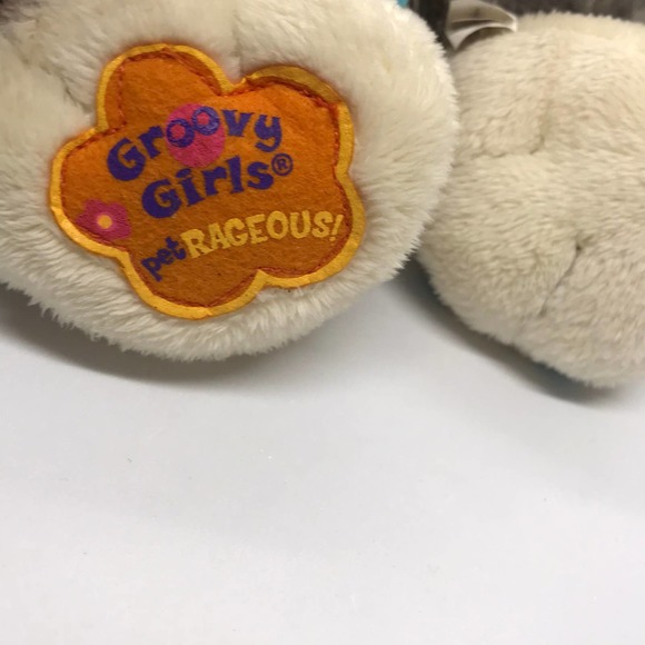 Poppi Puppy Dog Plush Stuffed Soft Toy Gray Blue White Groovy Girls Petrageous - Picture 8 of 10